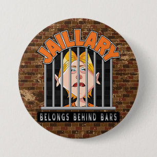 Jaillary Hillary for Prison Button