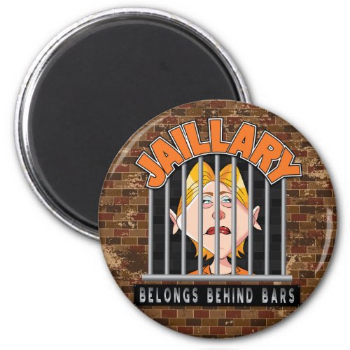 Jaillary Hillary for Prison Magnet