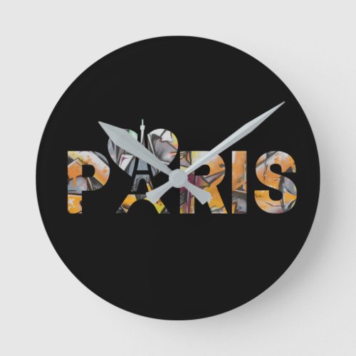 Jaime Paris avec un dcor urbain bien color Round Clock