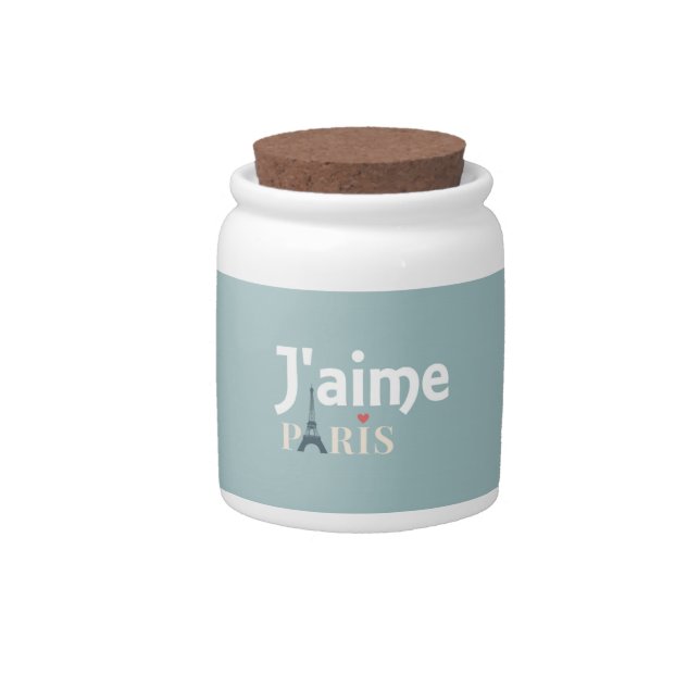 J'aime Paris Candy Jar (Front)