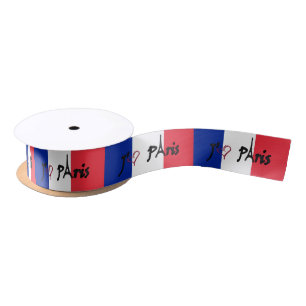 j'aime Paris French flag ribbon
