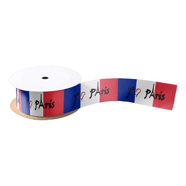 j'aime Paris French flag ribbon (Spool)