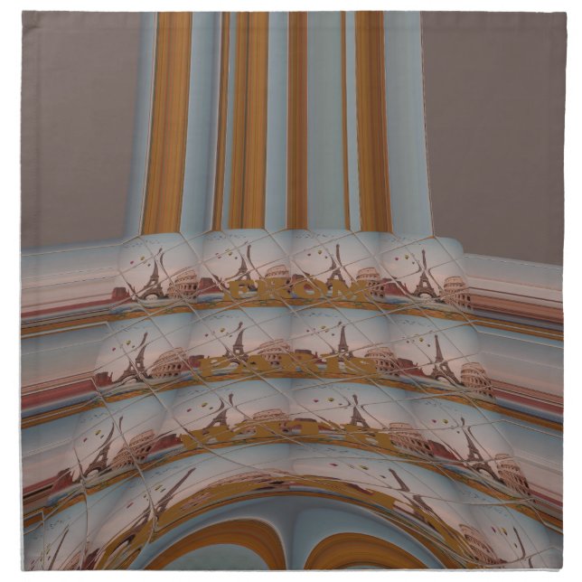 🇫🇷 J'aime Paris (I Love Paris)  Napkin (Front)