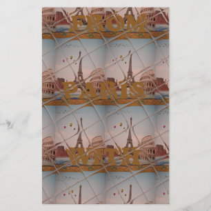 J'aime Paris ( I Love Paris ) Stationery