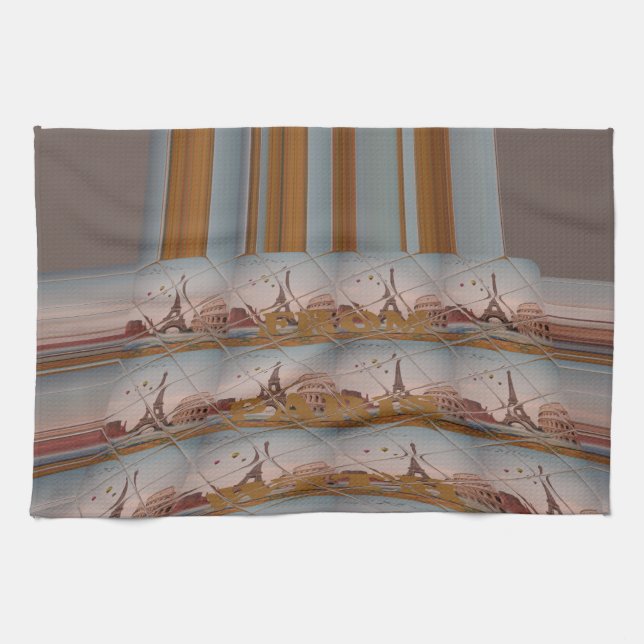 J'aime Paris ( I Love Paris ) Towel (Horizontal)