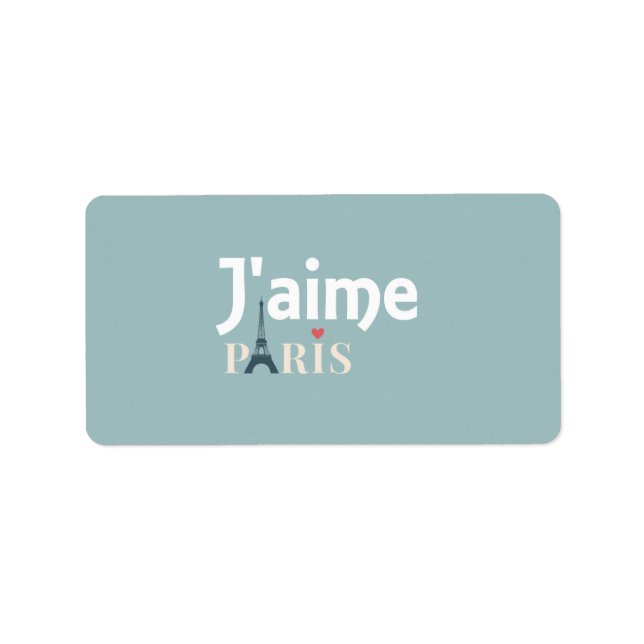 J'aime Paris Labels (Front)