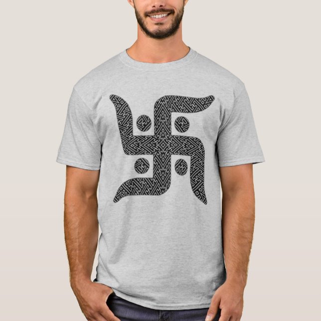 Jain Swastika Men's T-Shirt (Front)