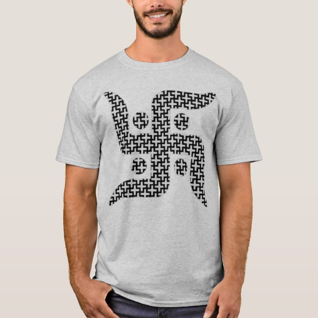 + Jain Swastika T-Shirt (Front)