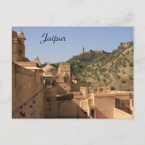 jaipur fort postcard