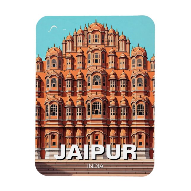 Jaipur Hawa Mahal Souvenir Magnet (Vertical)