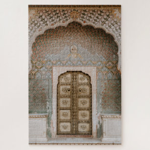 Jaipur India Mosaic Tile Palace Doorway Photo Jigsaw Puzzle