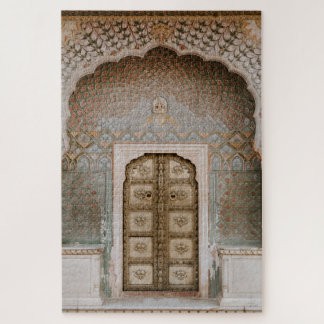 Jaipur India Mosaic Tile Palace Doorway Photo Jigsaw Puzzle