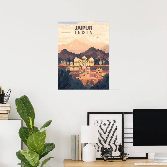 Jaipur – India’s Royal Pink City Poster (Home Office)