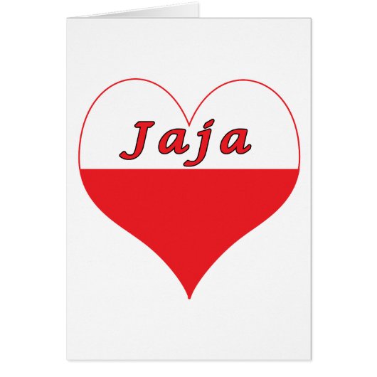 Jaja Polish Heart Cards (Front)