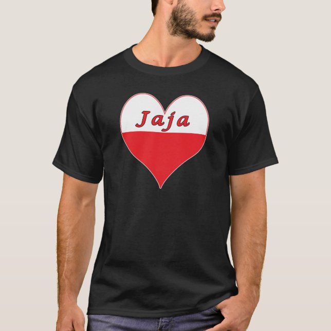 Jaja Polish Heart T-Shirt (Front)