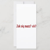 Jak Sie Masz, eh? (Front)