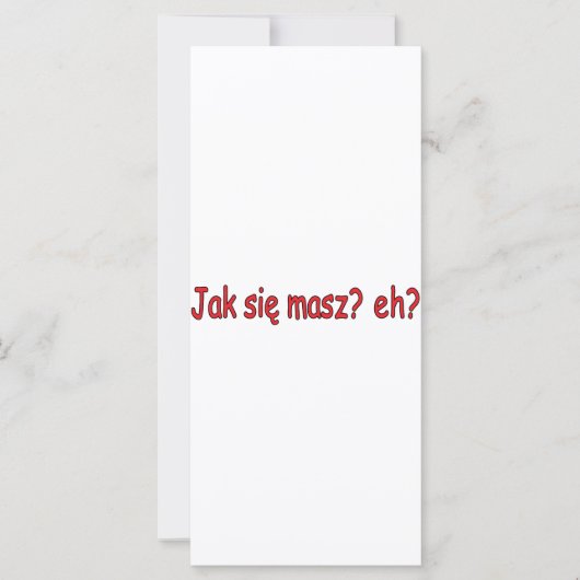 Jak Sie Masz, eh? (Front)