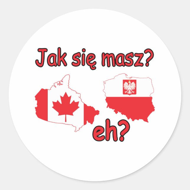 Jak Sie Masz? eh? Classic Round Sticker (Front)