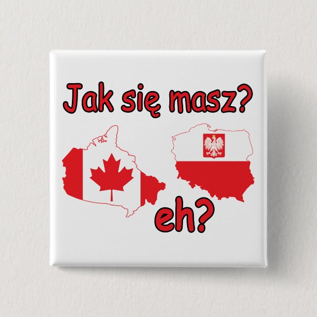 Jak Sie Masz? eh? Pinback Button (Front)