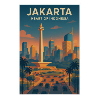 JAKARTA – Heart of Indonesia’. Poster