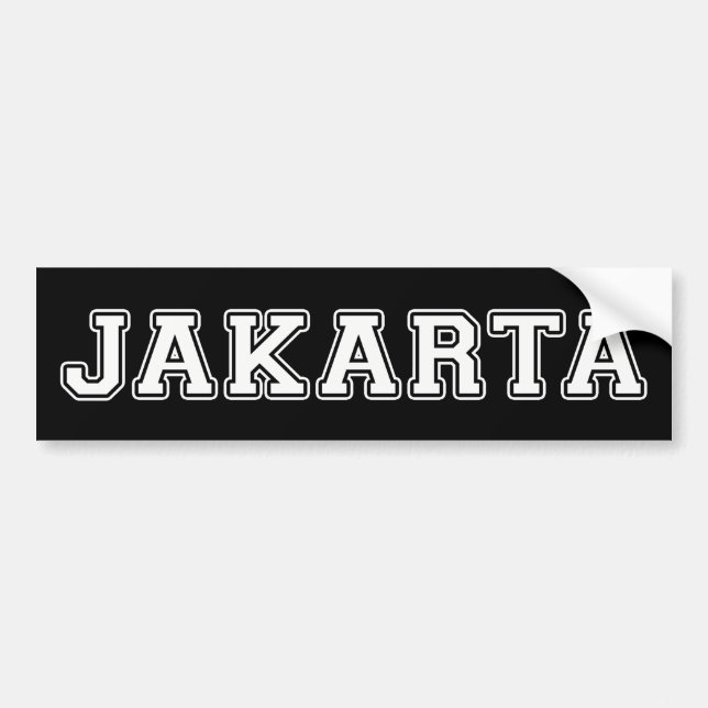 Jakarta Indonesia Bumper Sticker (Front)