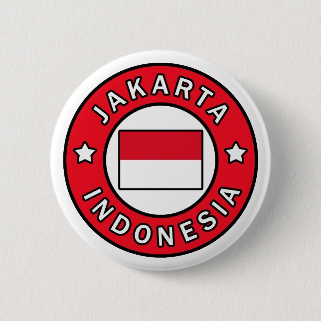 Jakarta Indonesia Button (Front)