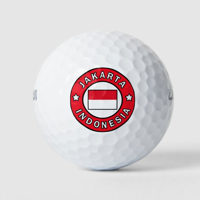 Jakarta Indonesia Golf Balls (Front)