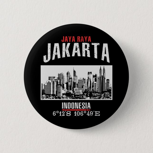 Jakarta Pinback Button (Front)