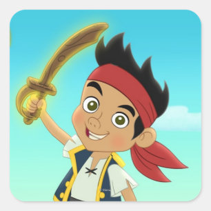 Jake and the Never Land Pirates   Captain Jake Square Sticker