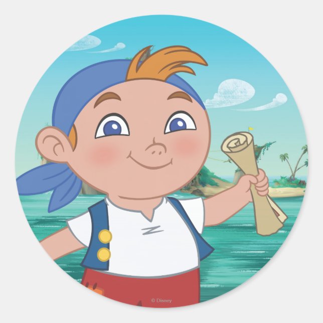 Jake and the Never Land Pirates | Cubby Classic Round Sticker (Front)