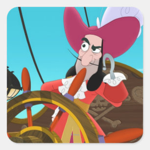 Jake and the Never Land Pirates Hook Square Sticker