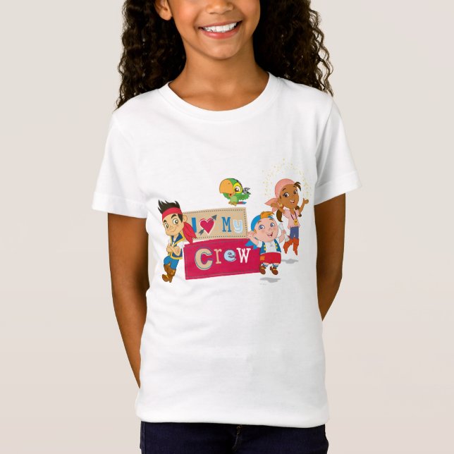 Jake and the Never Land Pirates | I Love My Crew T-Shirt (Front)