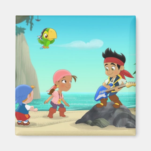 Jake and the Neverland Pirates | Guitar Scene Magnet (Front)