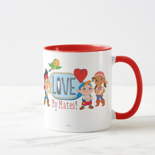 Jake and the Neverland Pirates  Love My Mates Mug