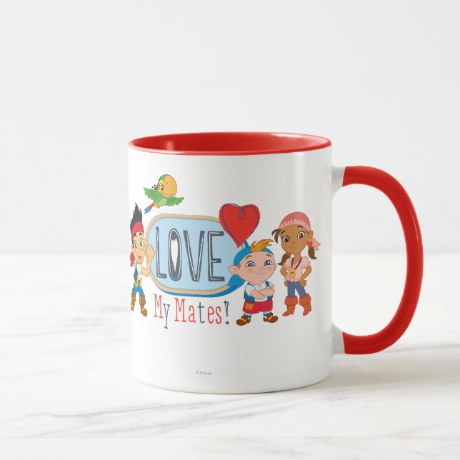 Jake and the Neverland Pirates | Love My Mates! Mug (Right)