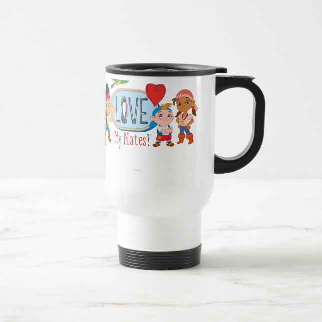 Jake and the Neverland Pirates | Love My Mates! Travel Mug (Right)