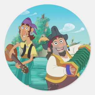 Jake and the Neverland Pirates   Sharky & Bones Classic Round Sticker