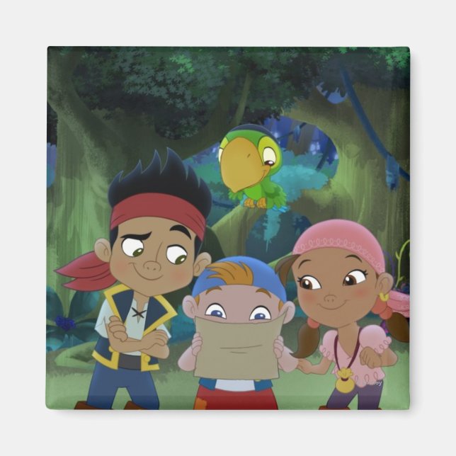 Jake and the Neverland Pirates | Treasure Map Magnet (Front)