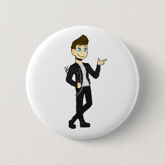 "Jake" cool guy in leather jacket Button