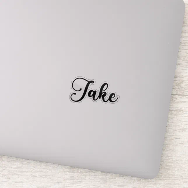 Jake Name - Handwritten Calligraphy Sticker | Zazzle