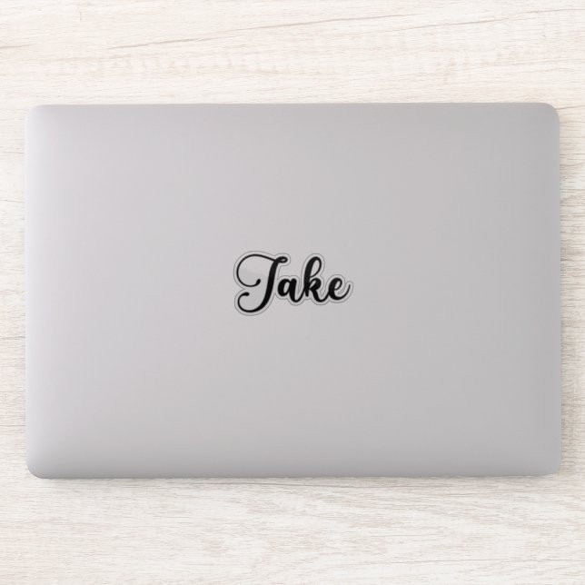 Jake Name - Handwritten Calligraphy Sticker | Zazzle