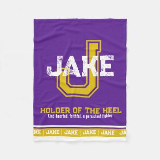 Jake name meaning sports monogram purple gold