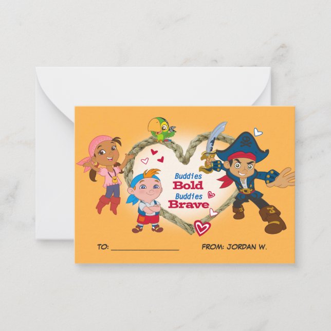Jake & Pirates | Valentine's Day 100pk Card (Front)