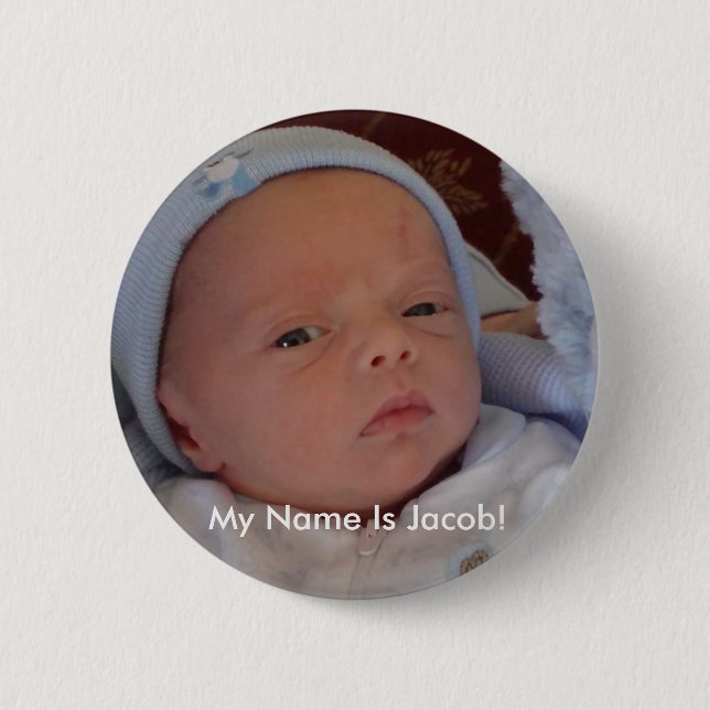 jake small, My Name Is Jacob! Button (Front)