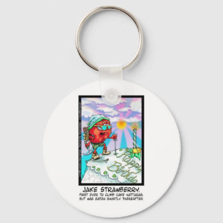 Jake Strawberry Funny Dessert Gifts & Links Keychain
