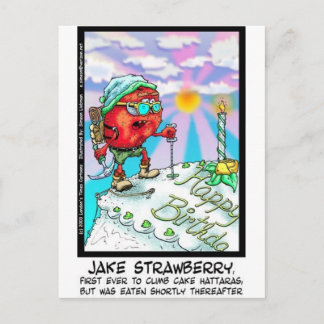Jake Strawberry Funny Dessert Gifts & Links Postcard