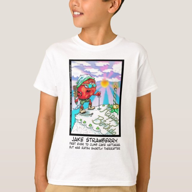 Jake Strawberry Funny Dessert Gifts & Links T-Shirt (Front)