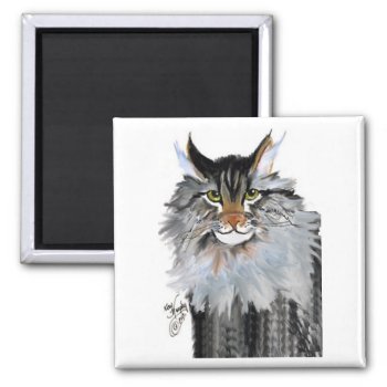 Jake The Maine Coon Magnet by glorykmurphy at Zazzle
