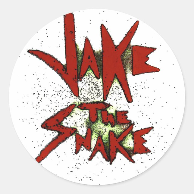 Jake the Snake Classic Round Sticker (Front)