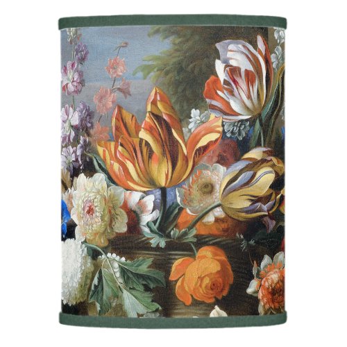 Jakob Bogdani Tulips Peonies and other Flowers   Lamp Shade